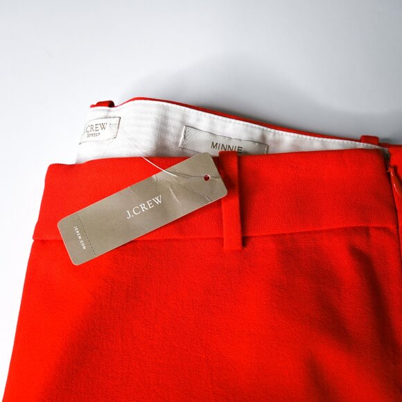 J. CREW Orange Stretch Minnie Ankle Pants - Size 8 - NWT - Picture 5 of 8
